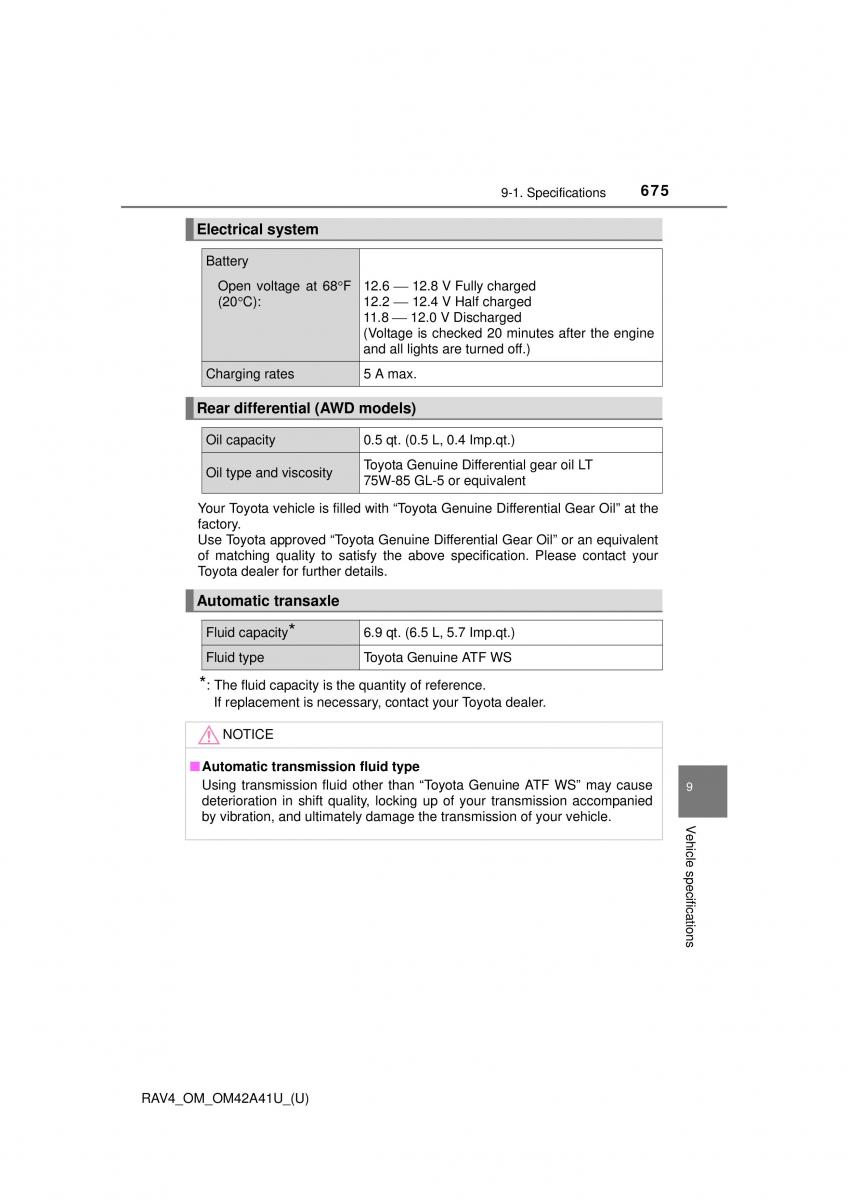 Toyota RAV4 IV 4 owners manual / page 675