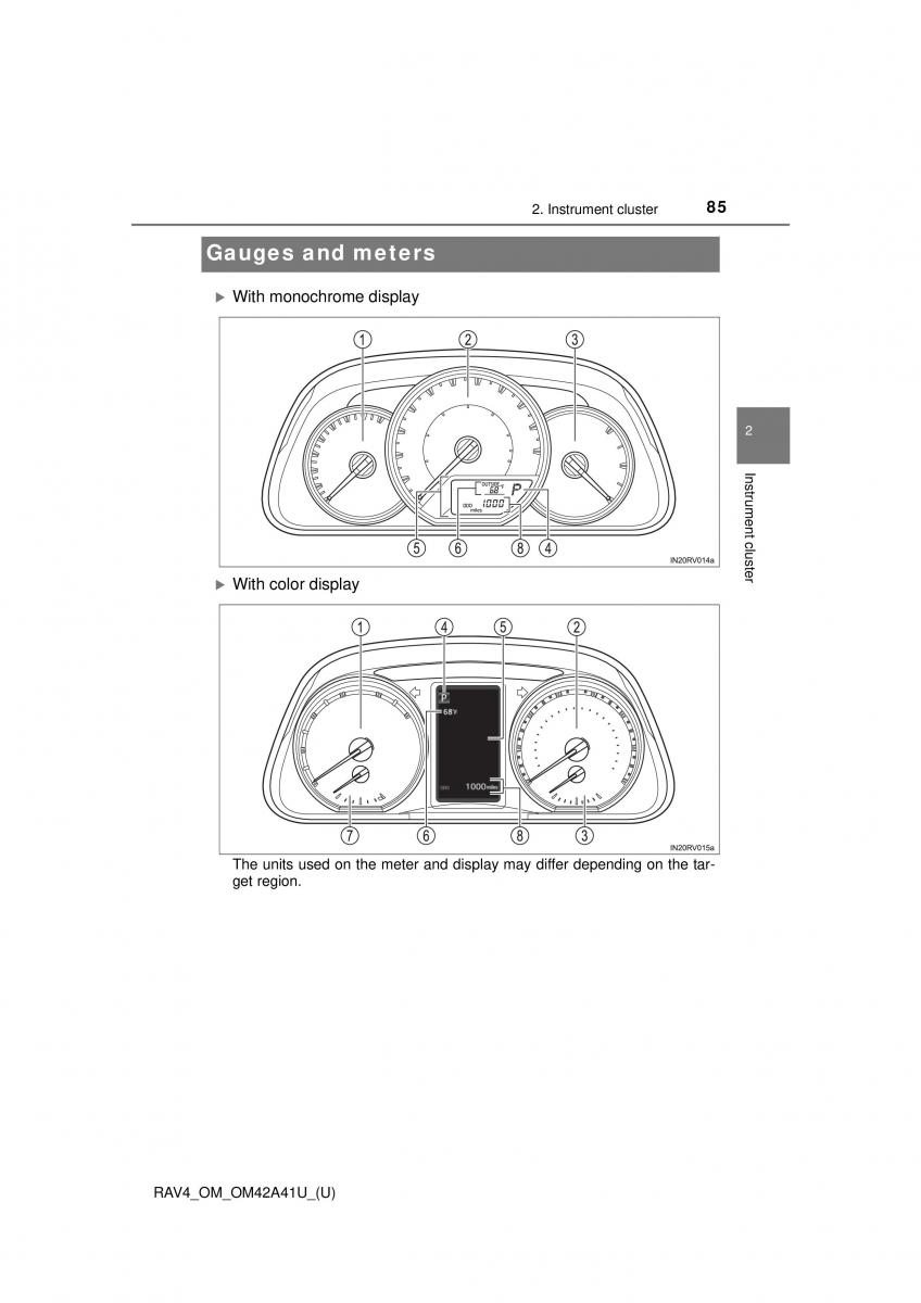 Toyota RAV4 IV 4 owners manual / page 85