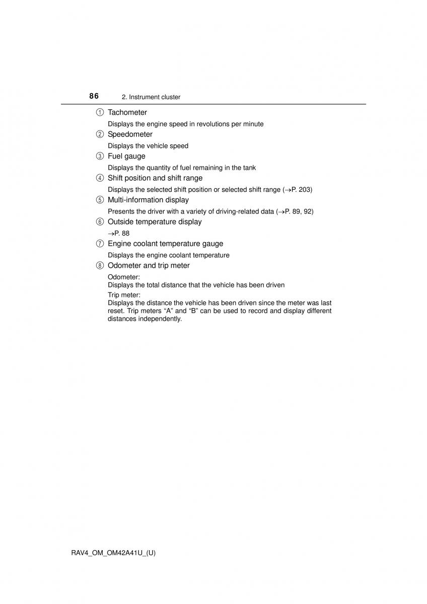 Toyota RAV4 IV 4 owners manual / page 86