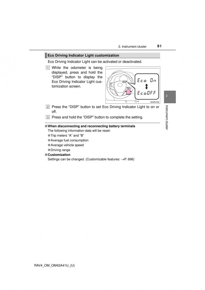 Toyota RAV4 IV 4 owners manual / page 91