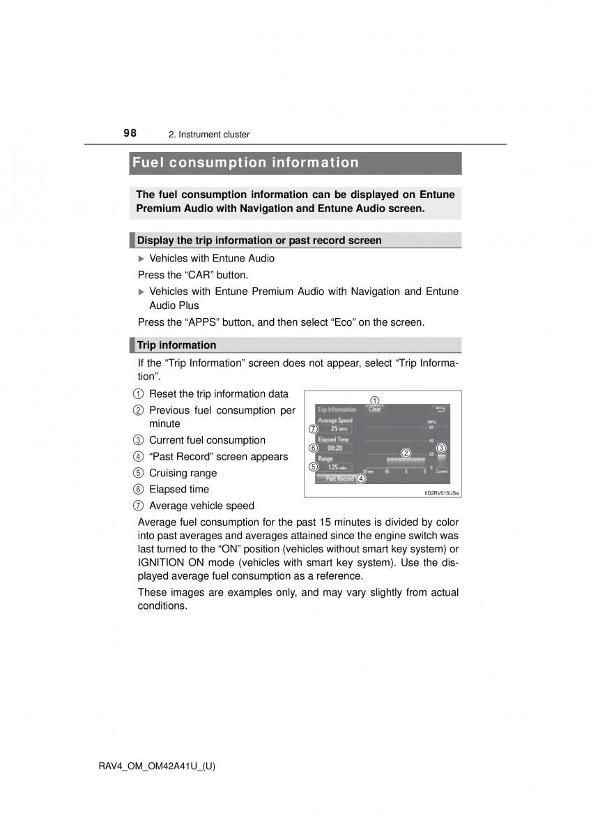 Toyota RAV4 IV 4 owners manual / page 98