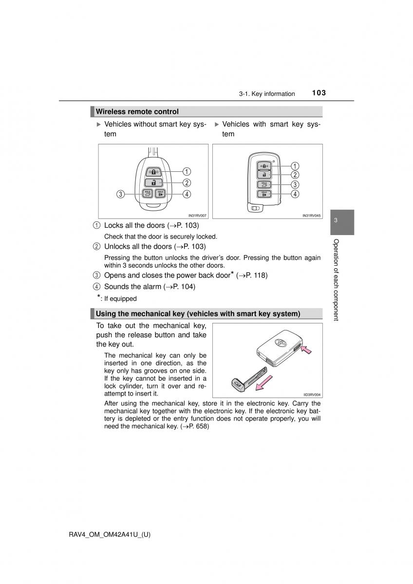 Toyota RAV4 IV 4 owners manual / page 103