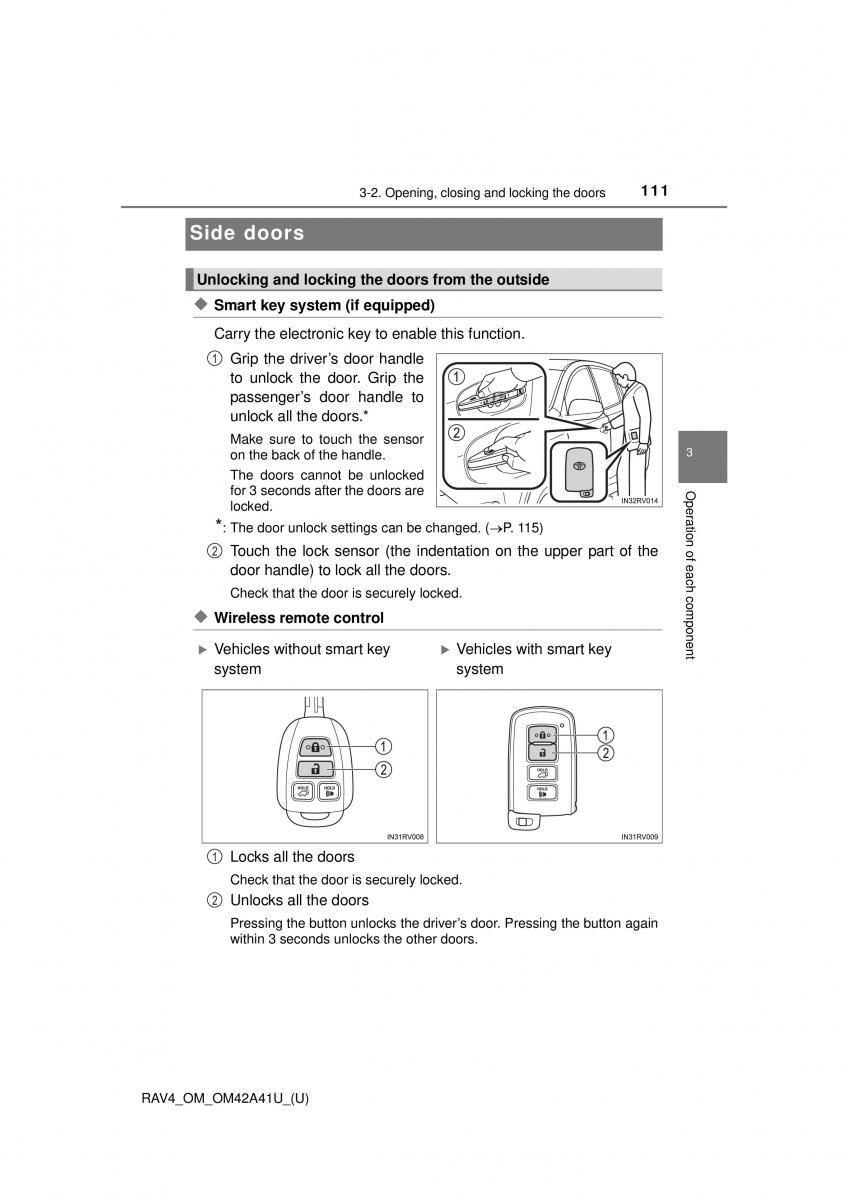 Toyota RAV4 IV 4 owners manual / page 111