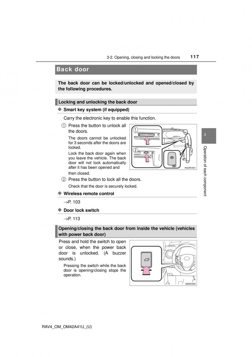 Toyota RAV4 IV 4 owners manual / page 117