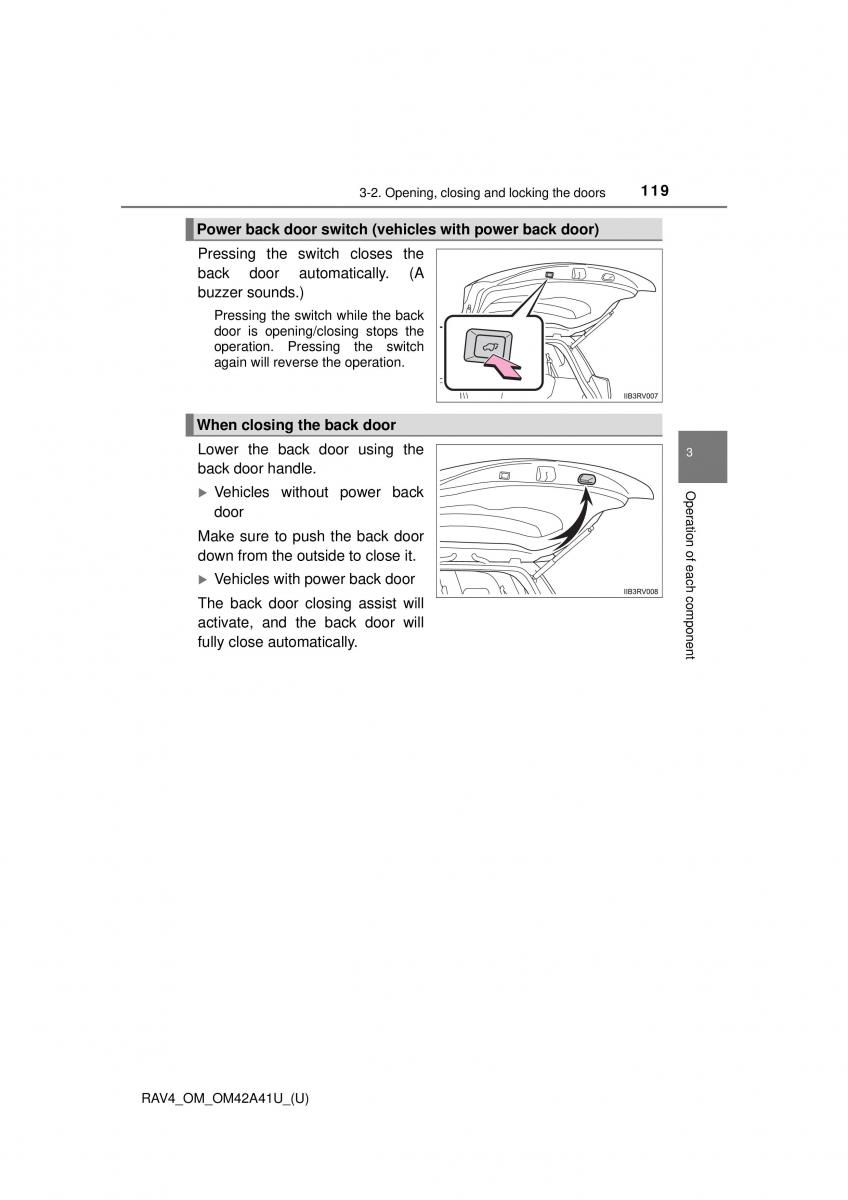 Toyota RAV4 IV 4 owners manual / page 119