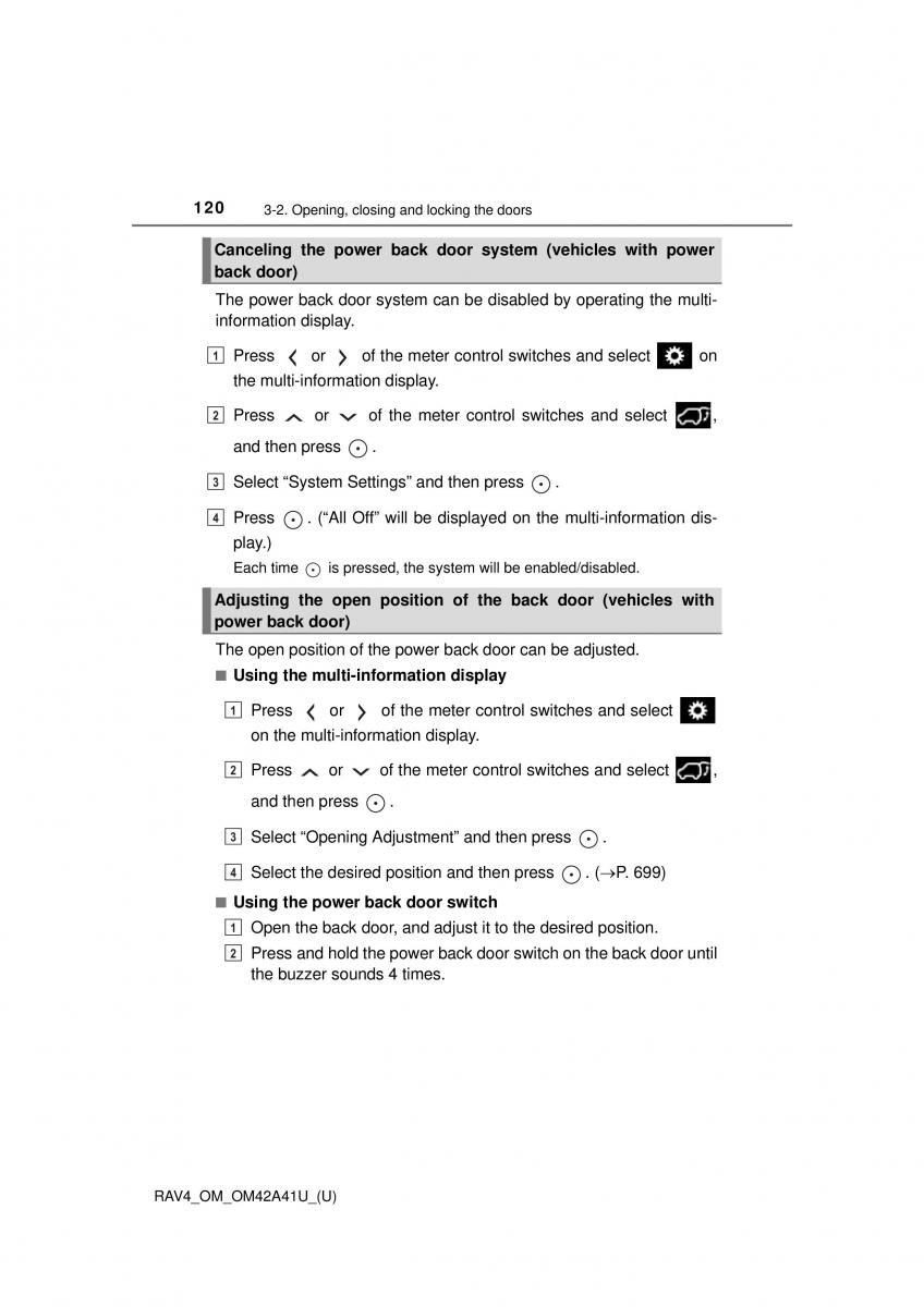 Toyota RAV4 IV 4 owners manual / page 120