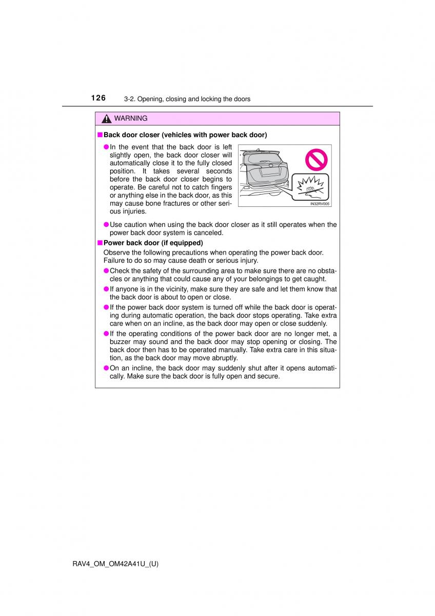 Toyota RAV4 IV 4 owners manual / page 126