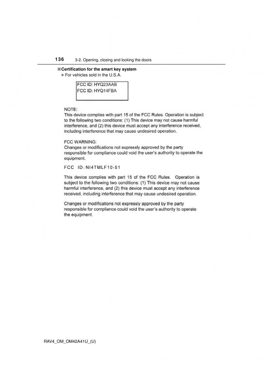 Toyota RAV4 IV 4 owners manual / page 136