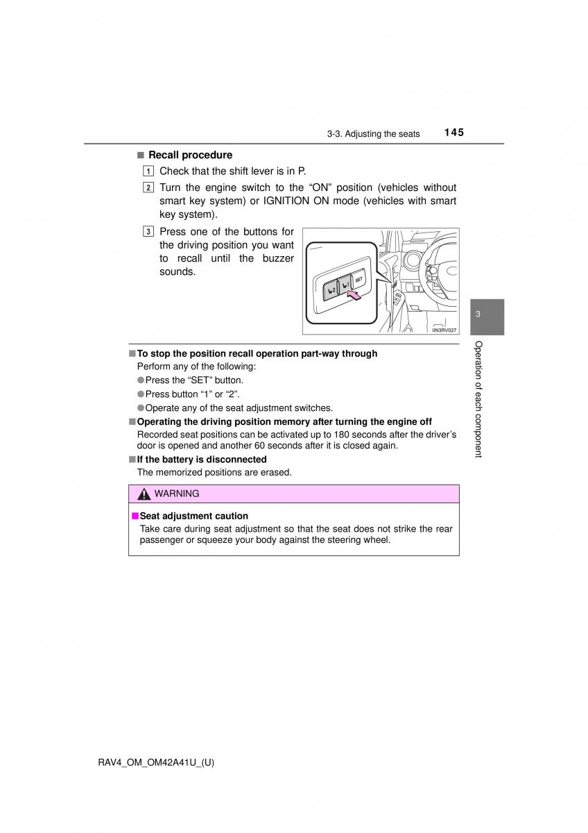 Toyota RAV4 IV 4 owners manual / page 145