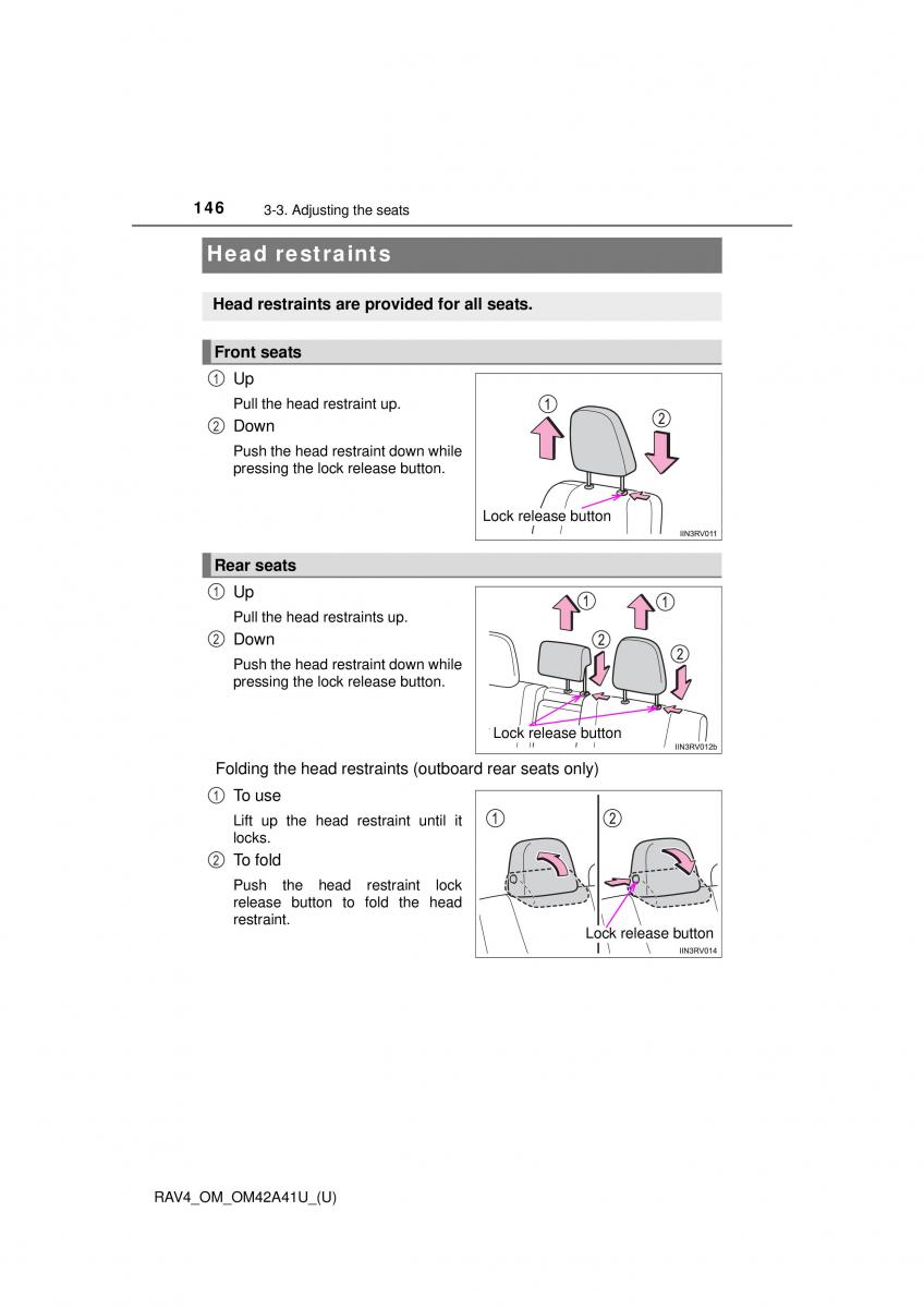 Toyota RAV4 IV 4 owners manual / page 146