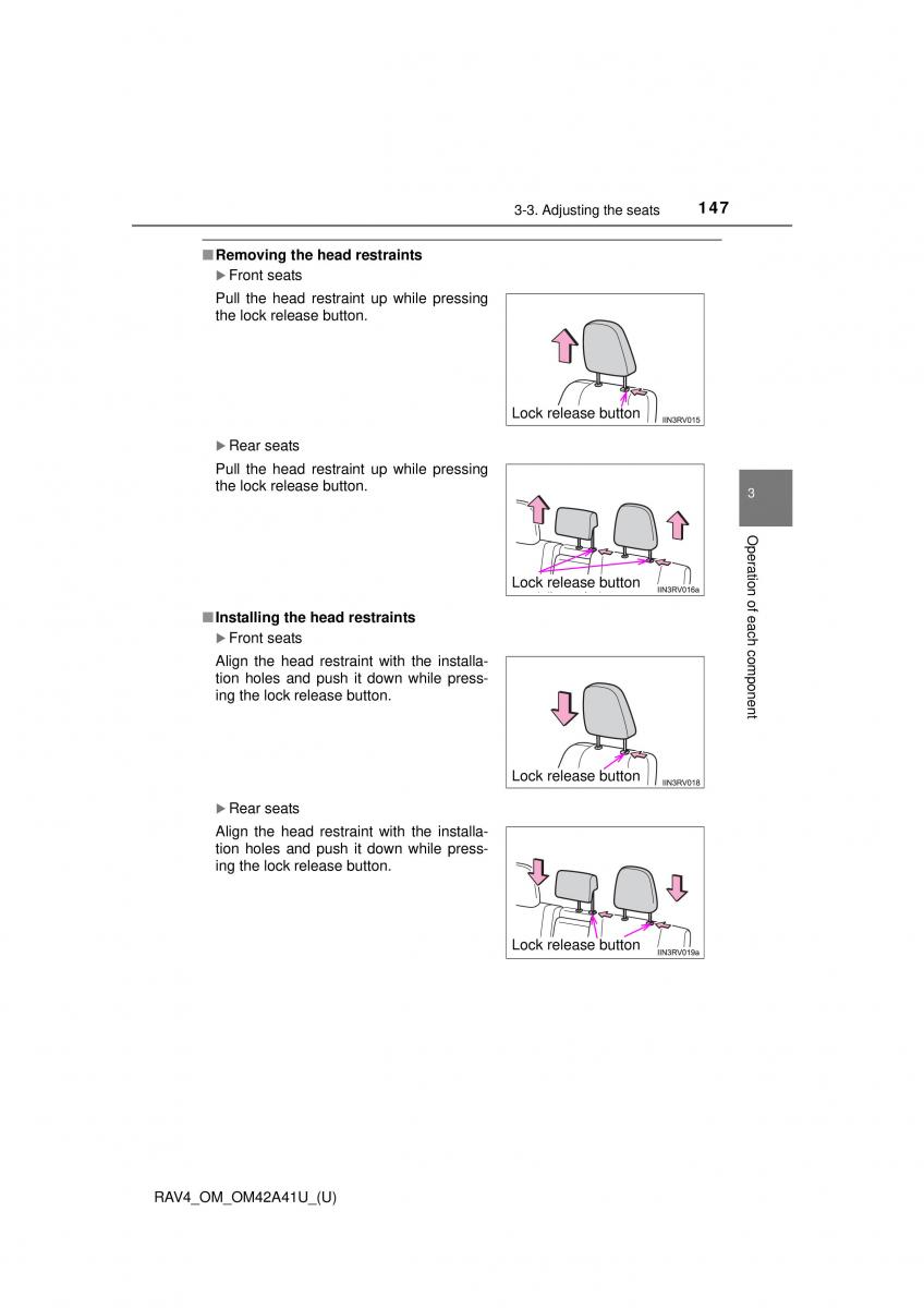 Toyota RAV4 IV 4 owners manual / page 147