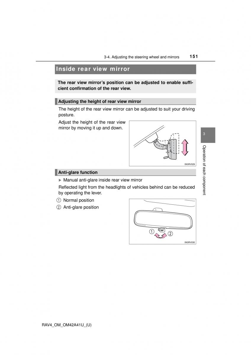 Toyota RAV4 IV 4 owners manual / page 151