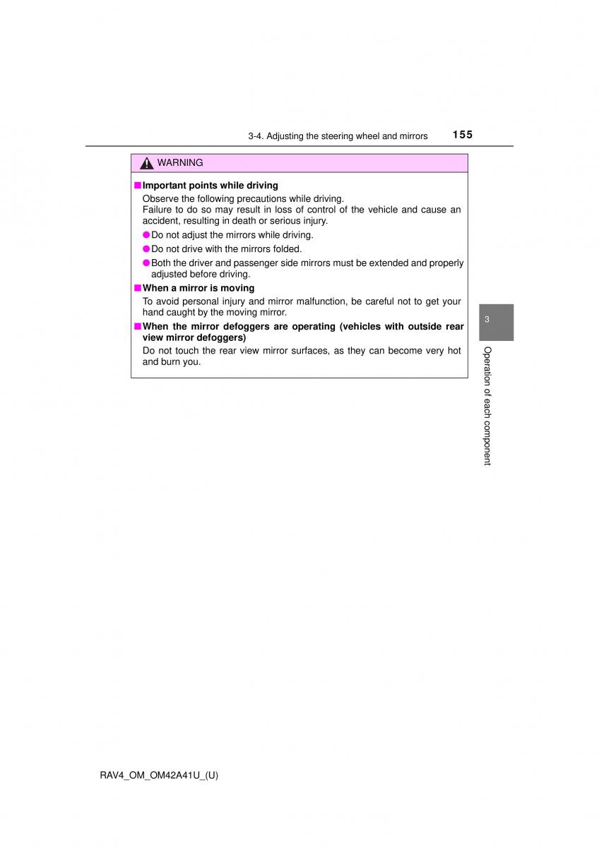 Toyota RAV4 IV 4 owners manual / page 155