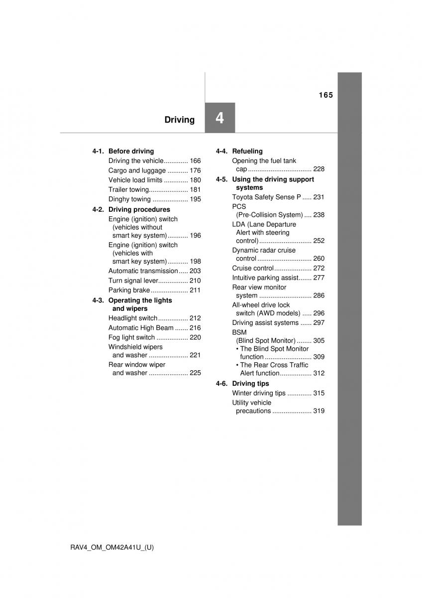 Toyota RAV4 IV 4 owners manual / page 165