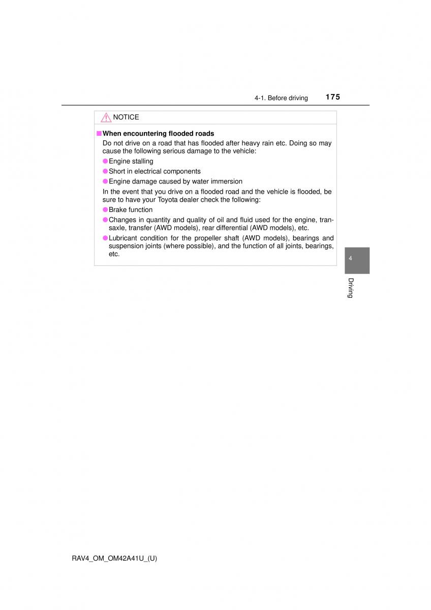 Toyota RAV4 IV 4 owners manual / page 175