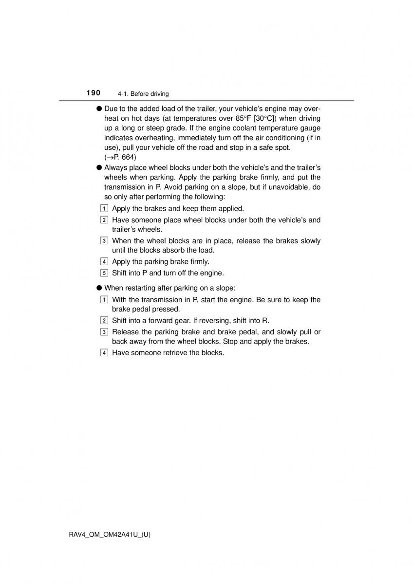 Toyota RAV4 IV 4 owners manual / page 190