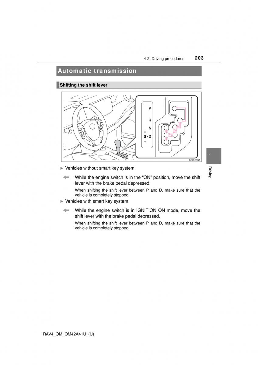 Toyota RAV4 IV 4 owners manual / page 203