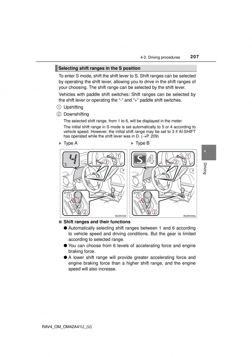 Toyota RAV4 IV 4 owners manual / page 207