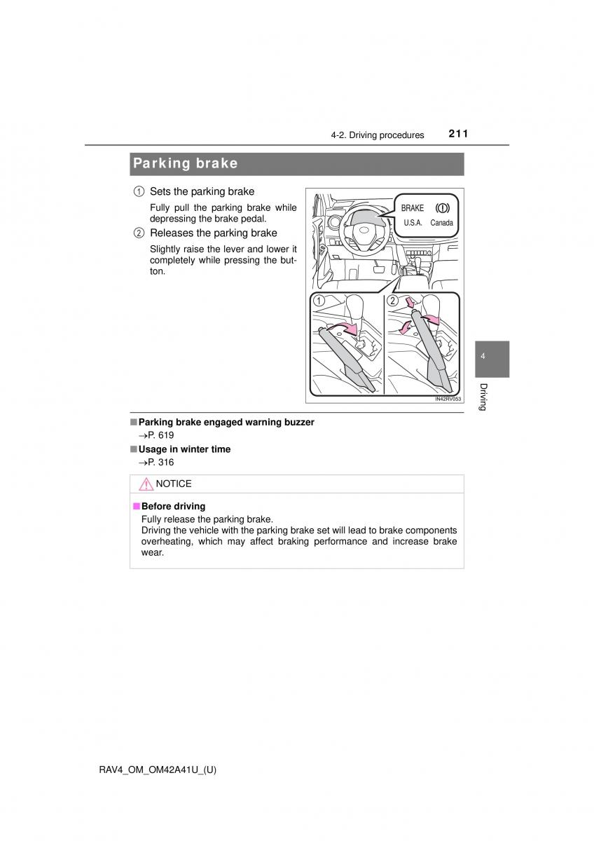 Toyota RAV4 IV 4 owners manual / page 211