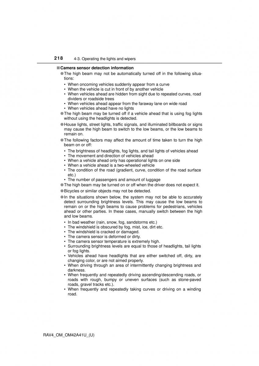 Toyota RAV4 IV 4 owners manual / page 218