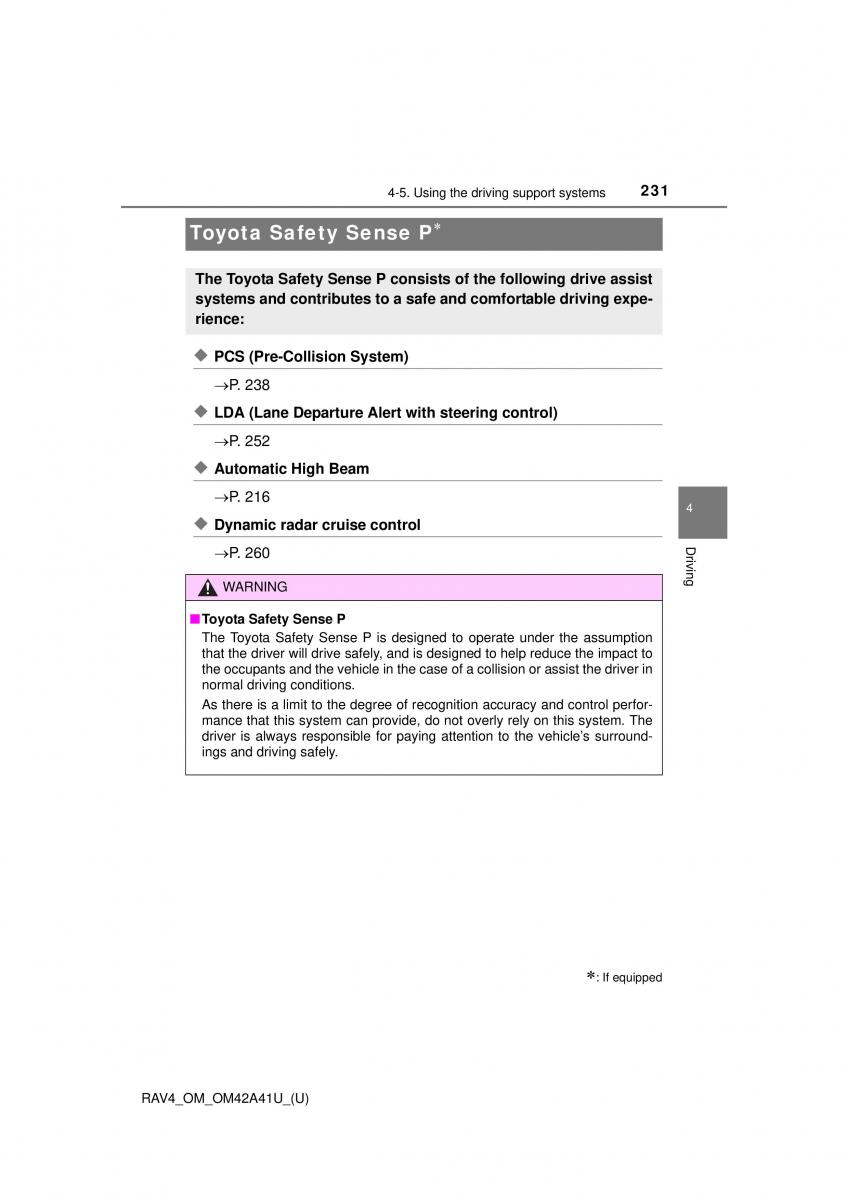 Toyota RAV4 IV 4 owners manual / page 231