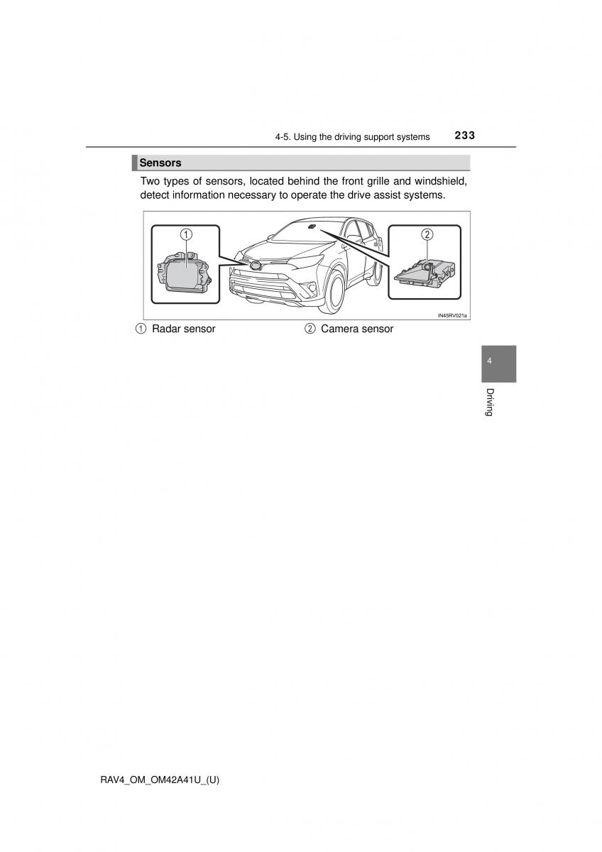 Toyota RAV4 IV 4 owners manual / page 233