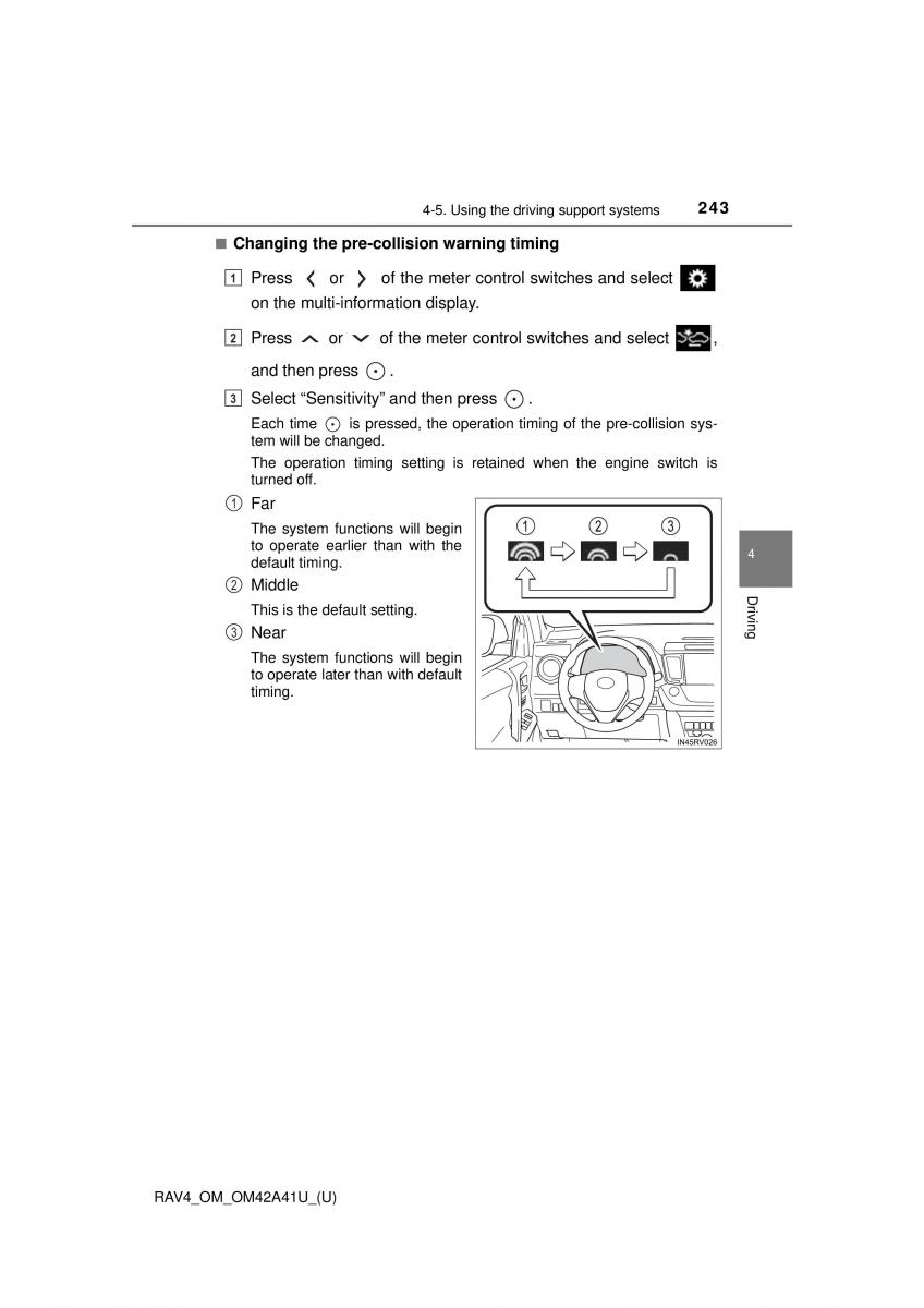 Toyota RAV4 IV 4 owners manual / page 243