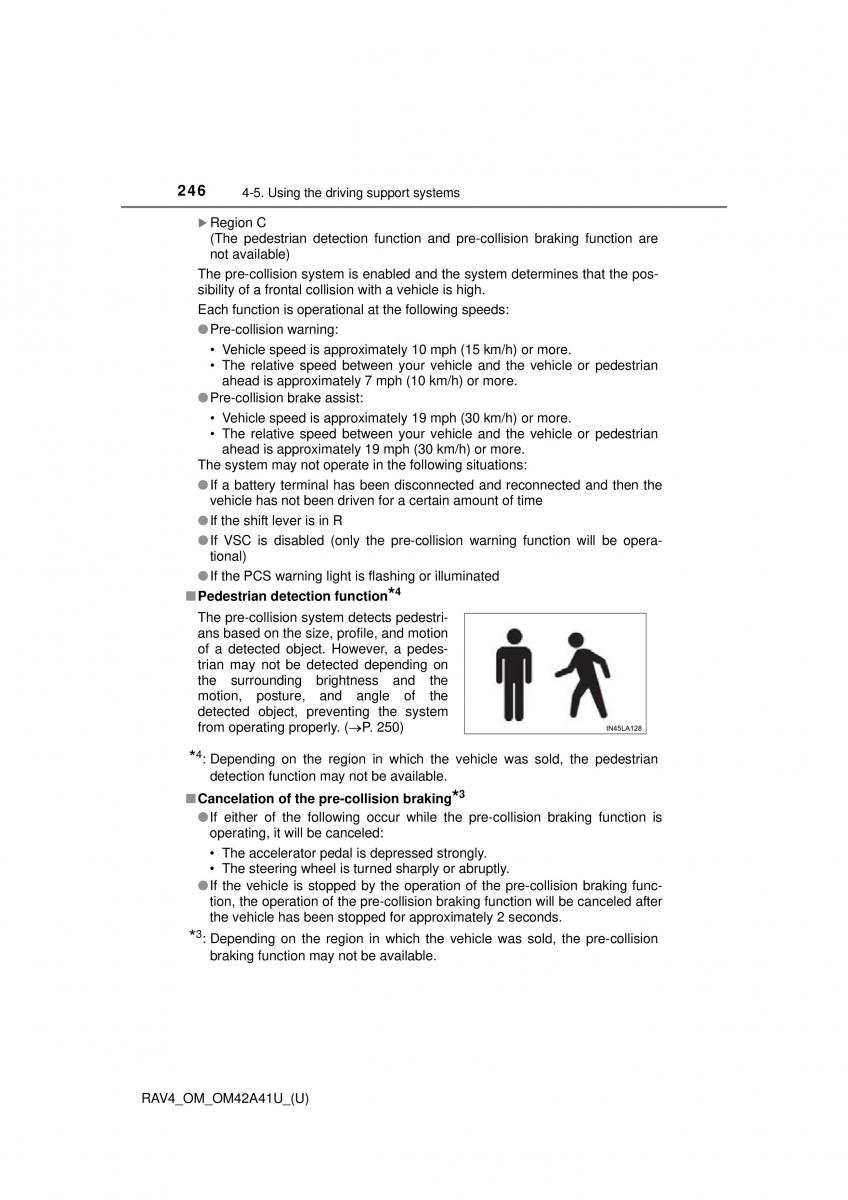 Toyota RAV4 IV 4 owners manual / page 246