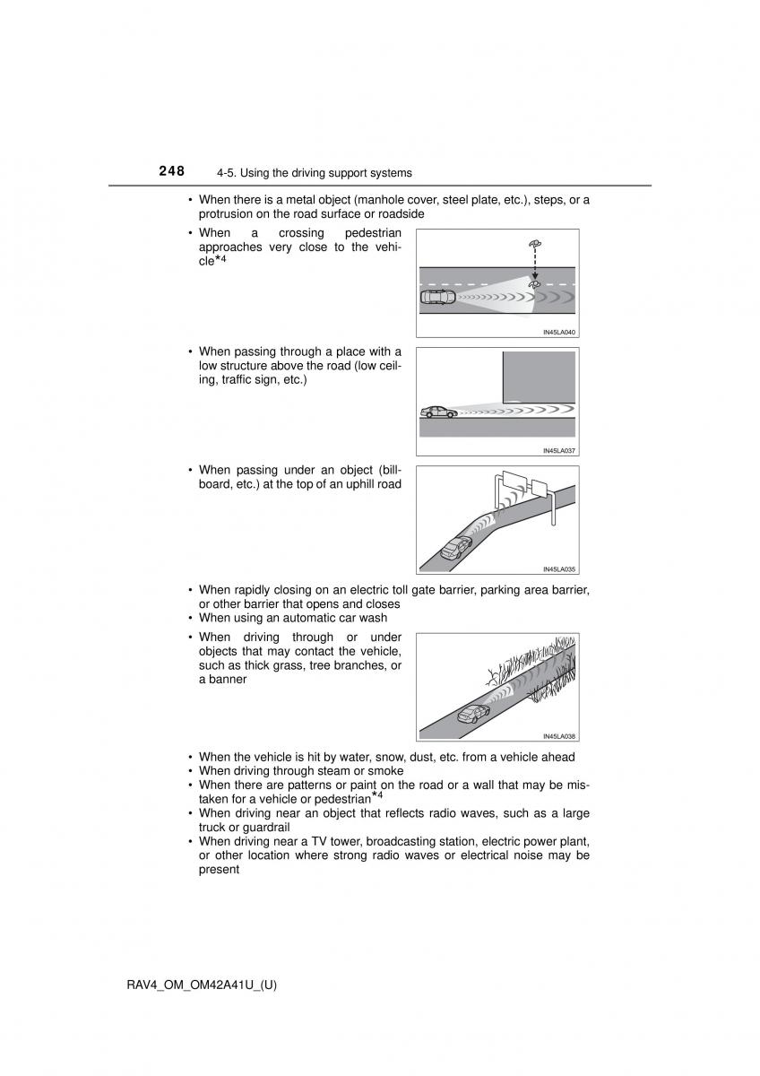 Toyota RAV4 IV 4 owners manual / page 248