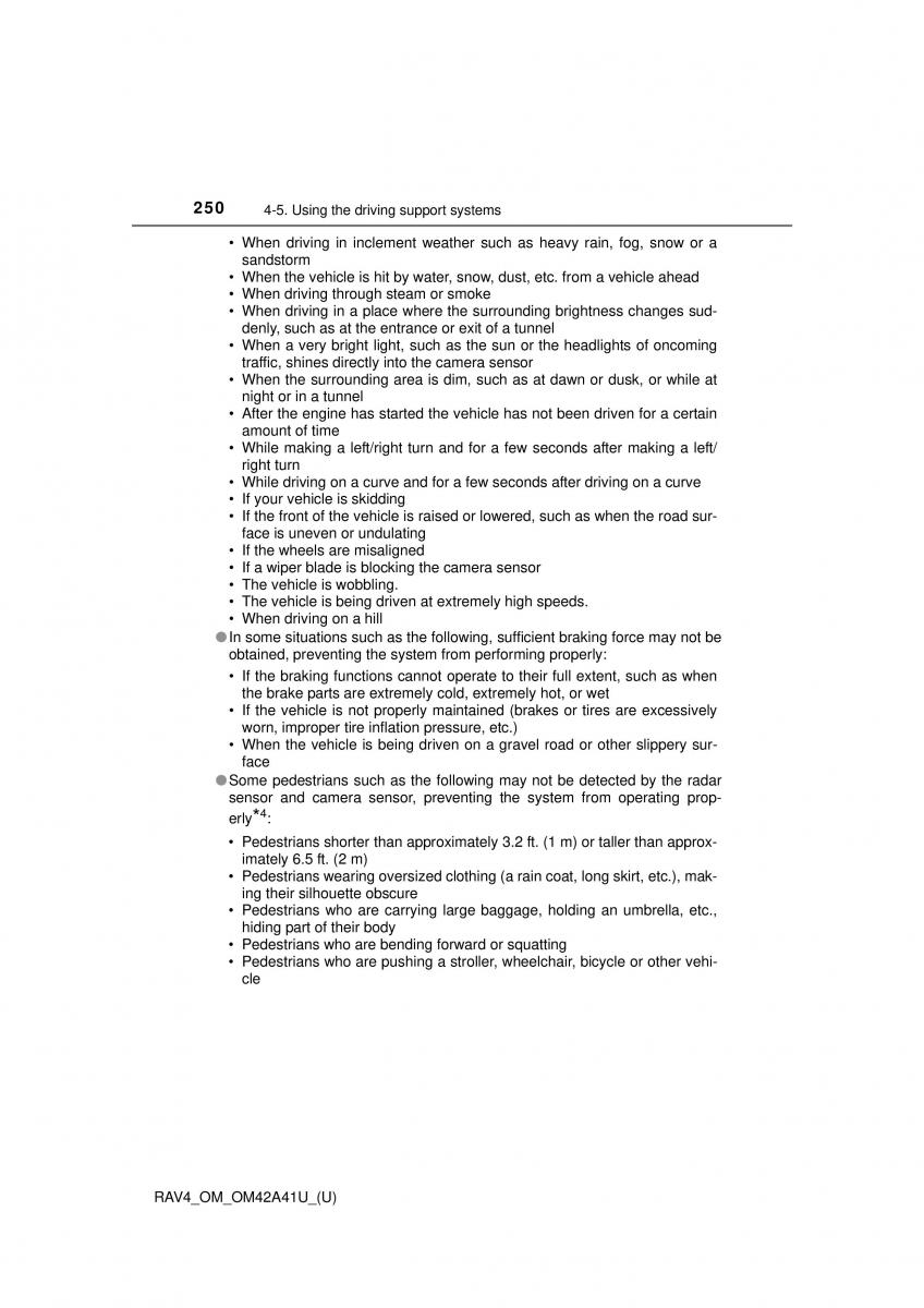 Toyota RAV4 IV 4 owners manual / page 250