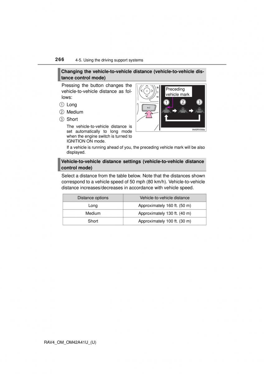 Toyota RAV4 IV 4 owners manual / page 266