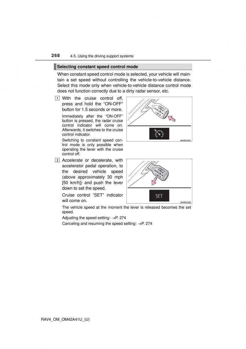 Toyota RAV4 IV 4 owners manual / page 268