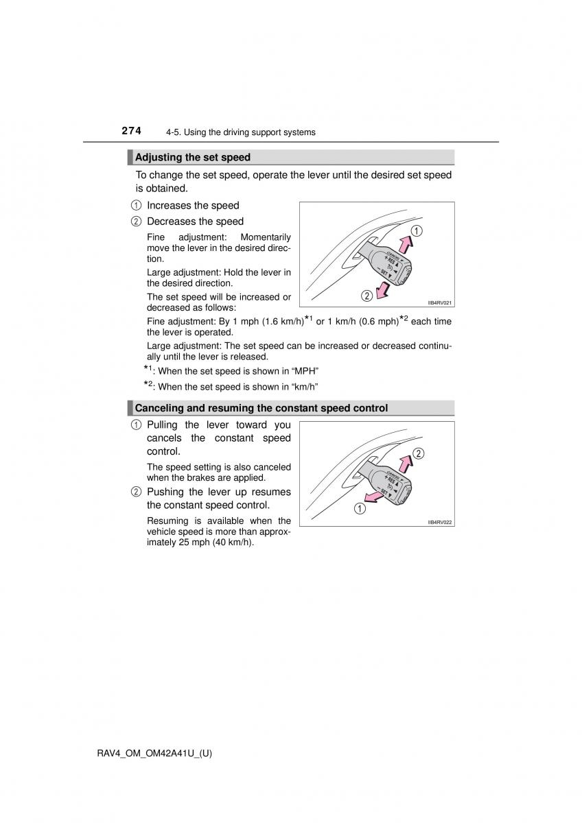 Toyota RAV4 IV 4 owners manual / page 274