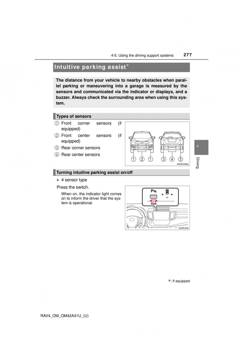 Toyota RAV4 IV 4 owners manual / page 277