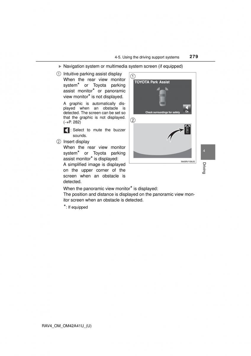 Toyota RAV4 IV 4 owners manual / page 279