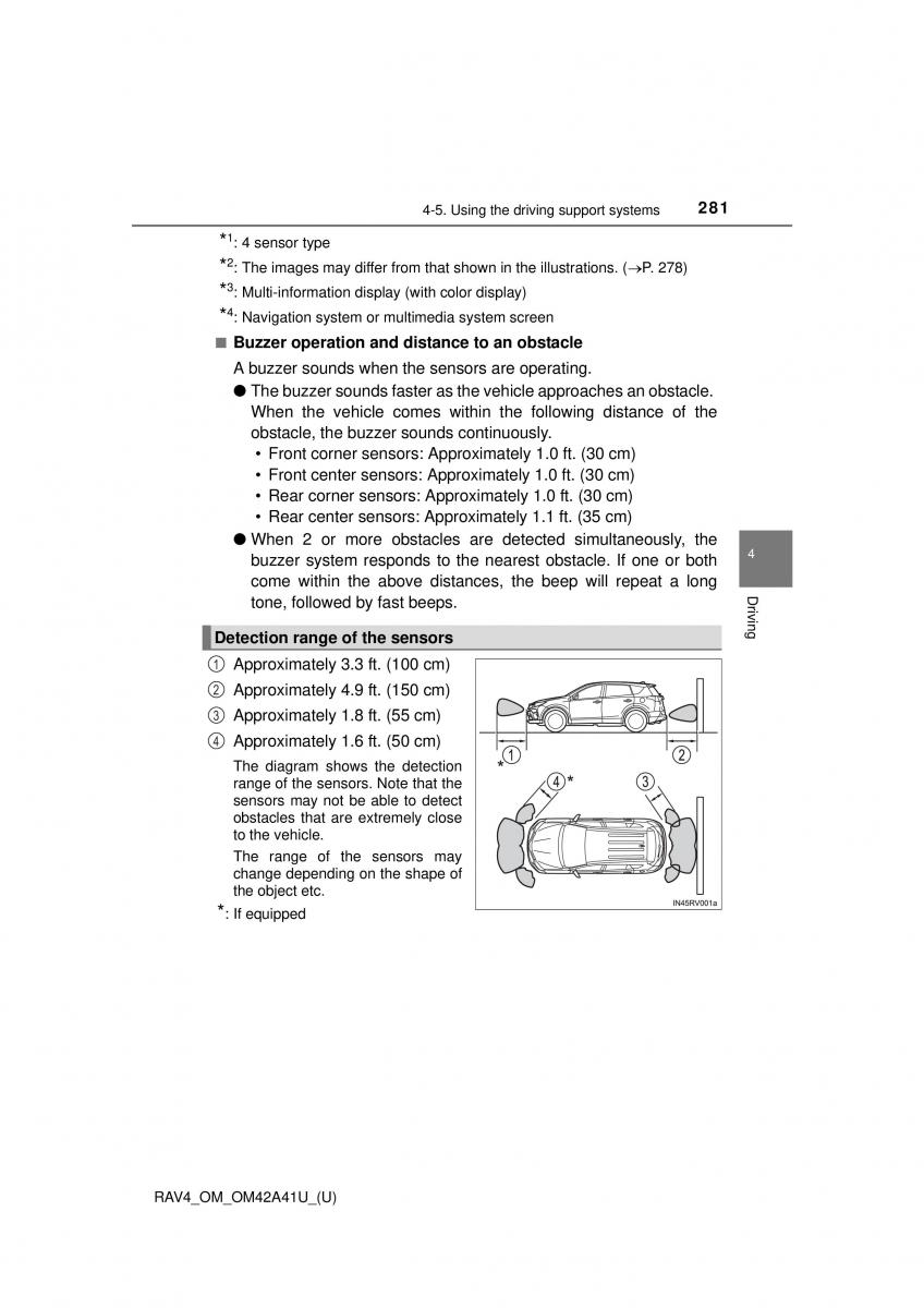 Toyota RAV4 IV 4 owners manual / page 281