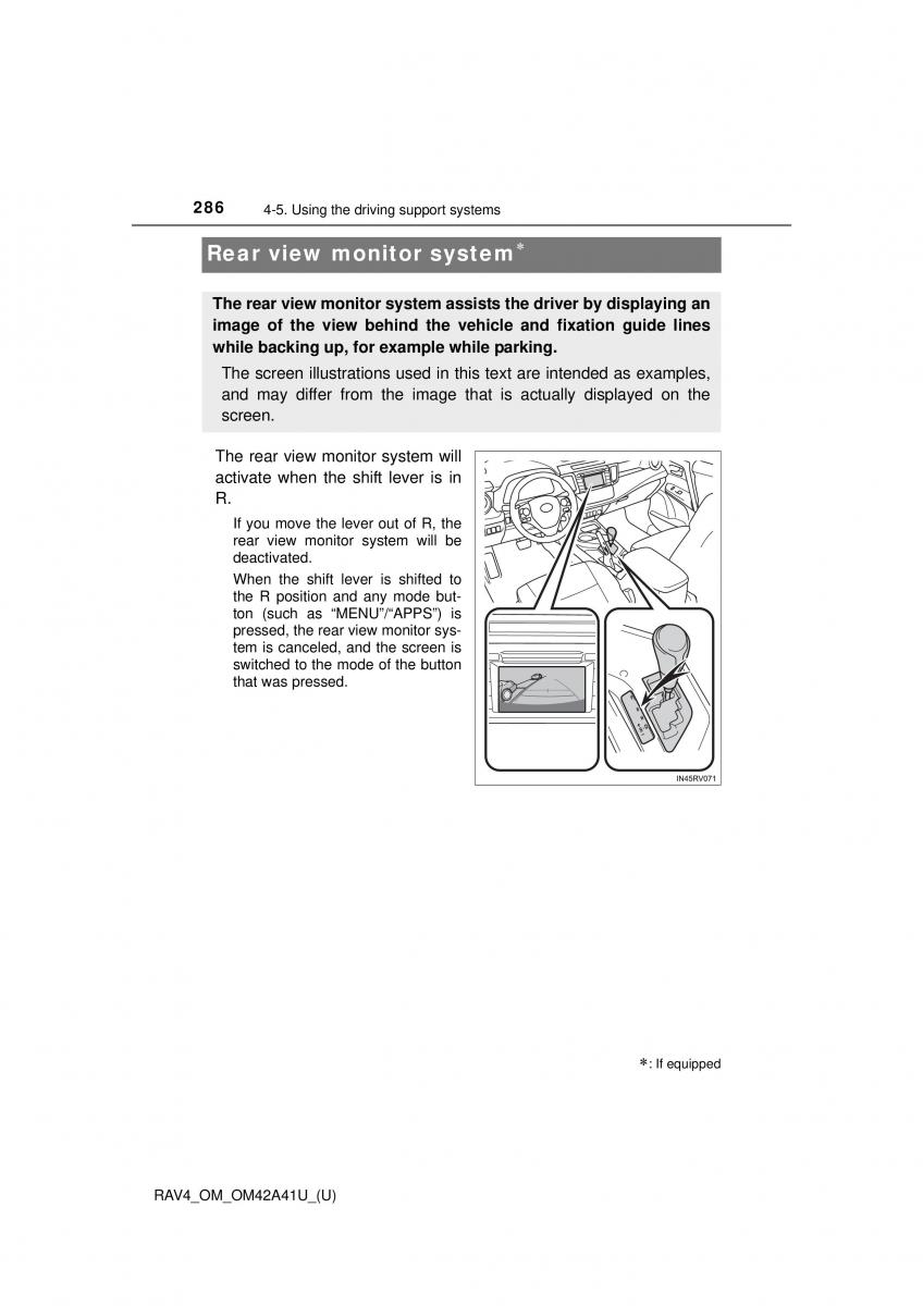 Toyota RAV4 IV 4 owners manual / page 286