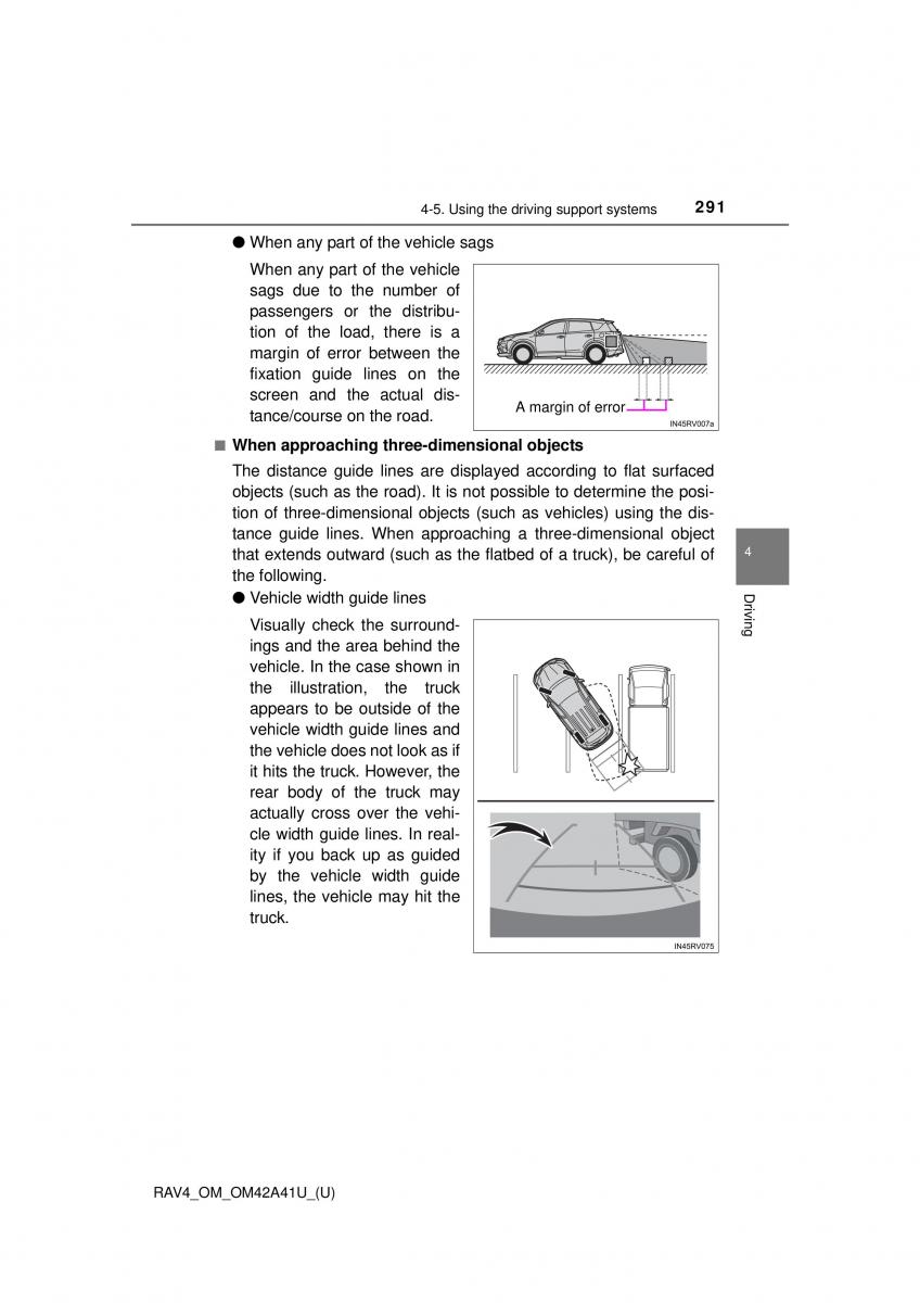 Toyota RAV4 IV 4 owners manual / page 291