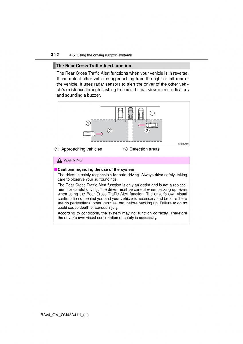 Toyota RAV4 IV 4 owners manual / page 312