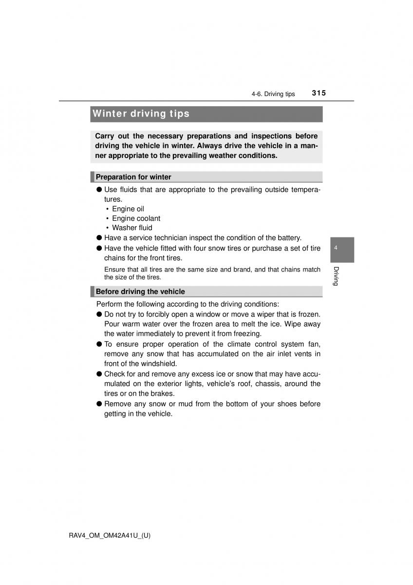 Toyota RAV4 IV 4 owners manual / page 315