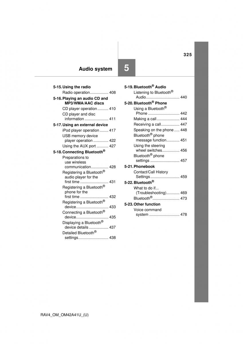 Toyota RAV4 IV 4 owners manual / page 325