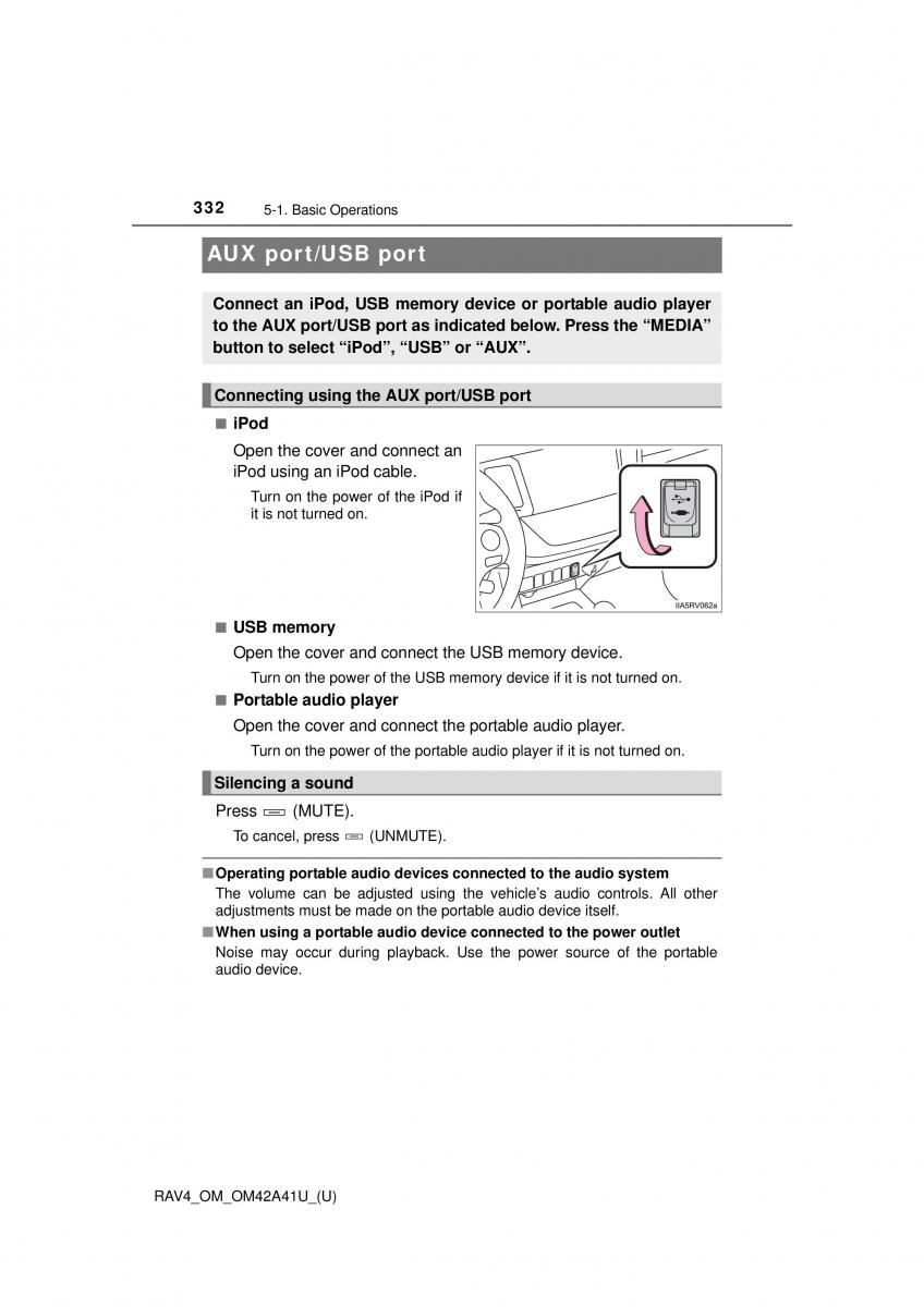 Toyota RAV4 IV 4 owners manual / page 332