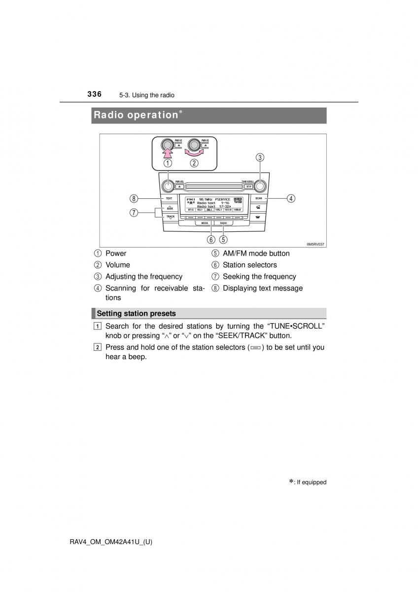 Toyota RAV4 IV 4 owners manual / page 336