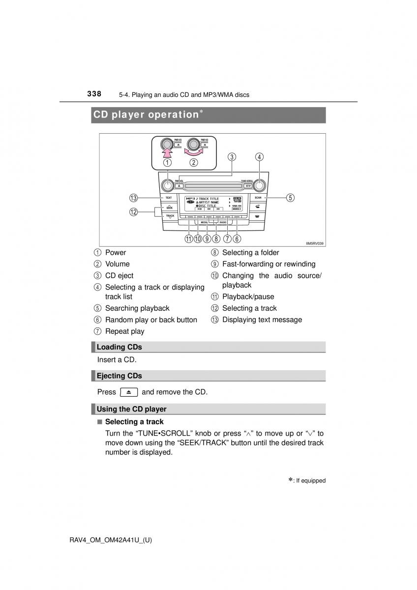 Toyota RAV4 IV 4 owners manual / page 338