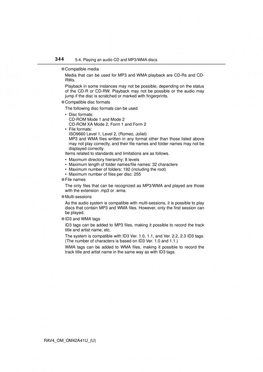 Toyota RAV4 IV 4 owners manual / page 344