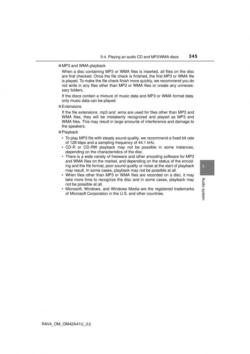 Toyota RAV4 IV 4 owners manual / page 345