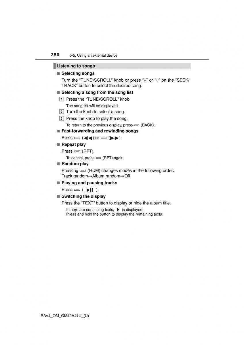 Toyota RAV4 IV 4 owners manual / page 350