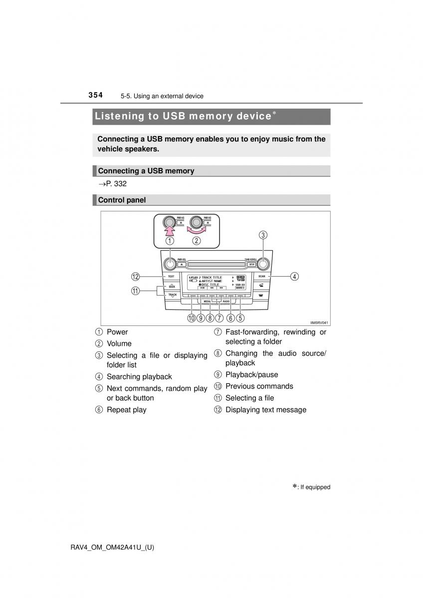 Toyota RAV4 IV 4 owners manual / page 354