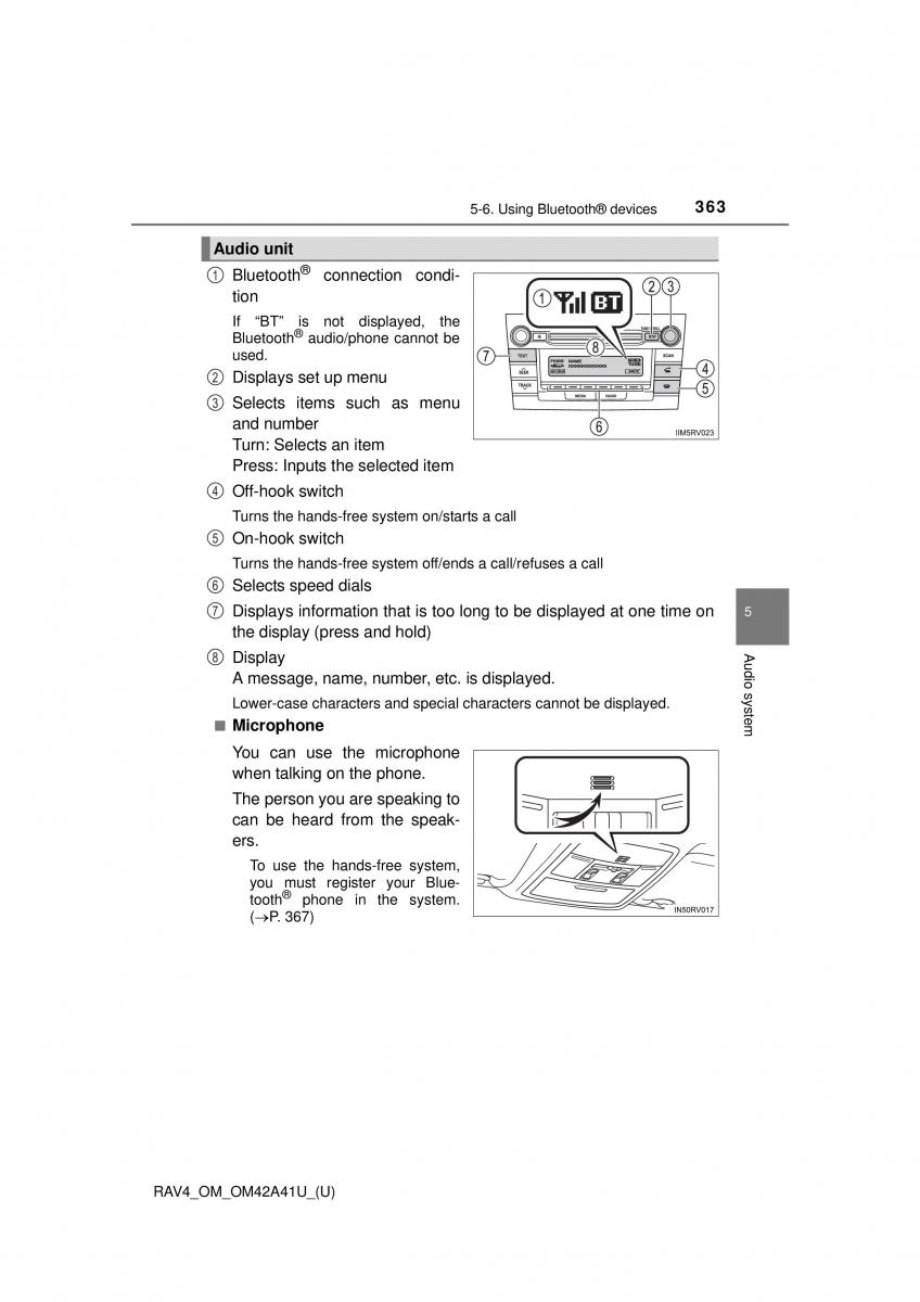 Toyota RAV4 IV 4 owners manual / page 363