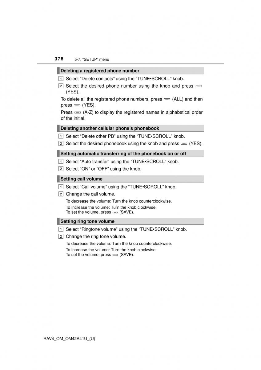 Toyota RAV4 IV 4 owners manual / page 376